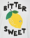 Белая футболка с принтом &quot;Bitter Sweet&quot;  | Фото 3
