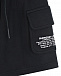 Черные трикотажные шорты с накладными карманами Burberry | Фото 3
