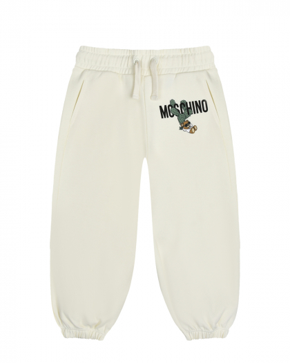 Спортивные брюки с принтом &quot;лого и кактус&quot; Moschino | Фото 1