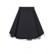 Черная юбка из габардина Monnalisa | Фото 1