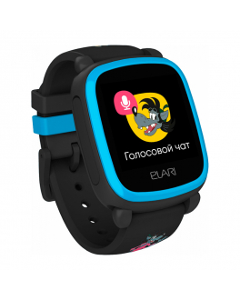 Детские умные часы-телефон с GPS/Глонасс/LBS-трекингом KidPhone &quot;Ну, Погоди!&quot; Elari , арт. KIDPHONE черно-голубой | Фото 1