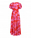Красное платье с принтом &quot;банты&quot; Vivetta | Фото 4