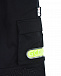 Черные брюки с карманами-карго GCDS | Фото 3