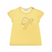 Желтая футболка с принтом &quot;морская черепаха&quot; Sanetta Kidswear | Фото 1