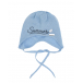 Голубая шапка с принтом &quot;Summer&quot; Il Trenino | Фото 1