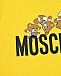 Футболка с принтом &quot;медвежата&quot;, желтая Moschino | Фото 3