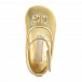 Золотистые пинетки-туфли Dolce&Gabbana | Фото 4