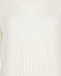 Платье комбинированной вязки, кремовое Panicale | Фото 7