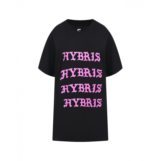 Черная футболка с принтом &quot;HYBRIS&quot; 5 Preview | Фото 1