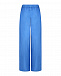 Синие брюки свободного кроя на кулиске 120% Lino | Фото 5