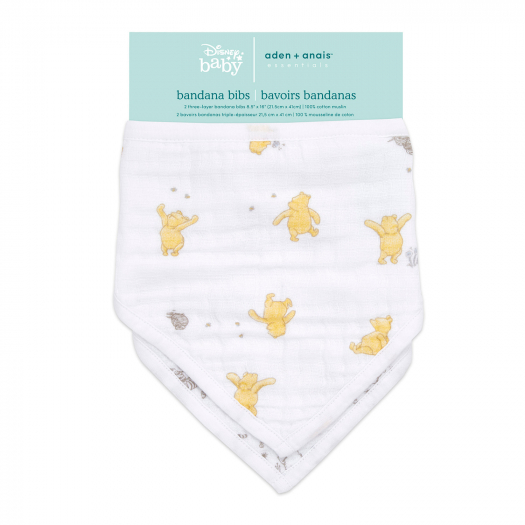 Набор из 2-х нагрудных фартуков &quot;Winnie+friends bandana bib Essentials&quot; 55х25 см  | Фото 1