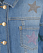 Джинсовая куртка со звездами из стразов Monnalisa | Фото 3