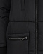 Удлиненная черная куртка Karl Lagerfeld kids | Фото 3