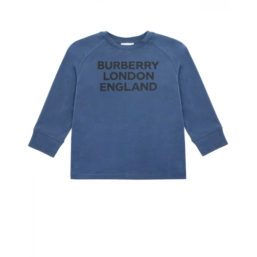 Синяя толстовка с принтом &quot;burberry london england&quot;  | Фото 1