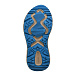 Кроссовки со шнуровкой на резинке и синими деталями, бежевые Fessura | Фото 5