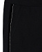 Черные трикотажные джеггинсы с бархатными лампасами Aletta | Фото 4