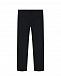 Черные классические брюки из трикотажа Dal Lago | Фото 2