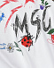 Футболка с лого и вышивкой MSGM | Фото 3