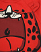 Красный свитшот с принтом &quot;леопард&quot; Dolce&Gabbana | Фото 3