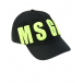 Черная бейсболка с зеленым логотипом MSGM | Фото 1
