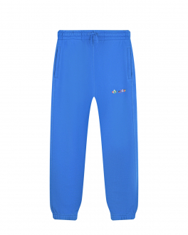 Синие спортивные брюки с принтом &quot;монстры&quot; Off-White Синий, арт. OBCH001S22FLE0074501 | Фото 1