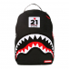 Черный рюкзак SHORE 21 CHENILLE с красной акулой, 45x15x30 см, 1 кг SprayGround | Фото 1