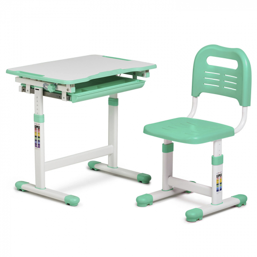 Комплект парта + стул трансформеры Piccolino Green FUNDESK | Фото 1