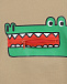 Бежевый свитшот с принтом &quot;крокодил&quot; Stella McCartney | Фото 3