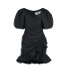 Черное платье с рюшей MSGM | Фото 1