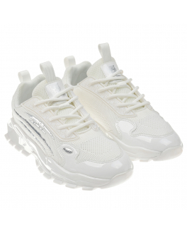 Белые кроссовки с лого Philipp Plein Белый, арт. 72962 VAR.2 | Фото 1