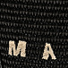 Сумка полуплетенная с белым лого, черная MARNI | Фото 4