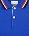 Синяя толстовка-поло с логотипом на рукавах Burberry | Фото 3