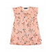Розовое платье с принтом &quot;рыбы&quot; Sanetta Kidswear | Фото 1