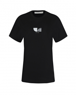 Черная футболка с логотипом IRO Черный, арт. 22SWP19DALYA BLACK BLA0122S | Фото 1
