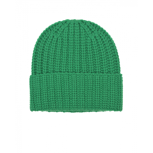 Зеленая шапка из кашемира FTC Cashmere | Фото 1