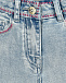 Голубые джинсы клеш Monnalisa | Фото 3