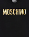 Черная футболка с золотым логотипом Moschino | Фото 3