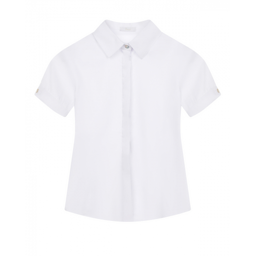 Белая рубашка с короткими рукавами Tre Api | Фото 1