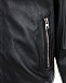 Куртка-бомбер из кожи с контрастной отделкой  | Фото 4