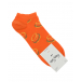 Оранжевые спортивные носки с принтом &quot;бургеры&quot; Happy Socks | Фото 1