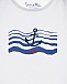 Белая футболка с морским принтом Sanetta fiftyseven | Фото 3