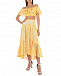 Белая юбка с желтым шитьем Charo Ruiz | Фото 3