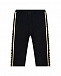 Черные спортивные брюки с золотистыми лампасами Balmain | Фото 2