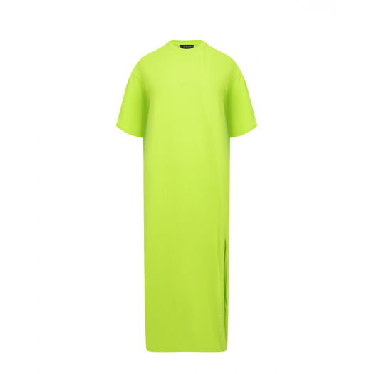 Платье-футболка лаймового цвета SHADE | Фото 1