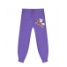 Фиолетовые брюки с принтом &quot;лошадь&quot;  | Фото 1
