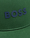 Бейсболка с синим логотипом, зеленая BOSS | Фото 3
