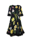 Платье из вискозы с кружевной отделкой Dolce&Gabbana | Фото 1