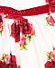 Платье с отложным воротником и текстильным поясом Monnalisa | Фото 3