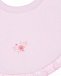 Розовый слюнявчик с вышивкой Kissy Kissy | Фото 3