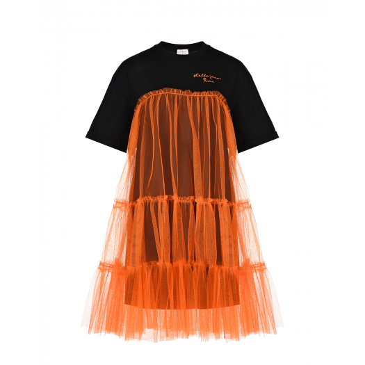 Платье с оранжевой юбкой  | Фото 1